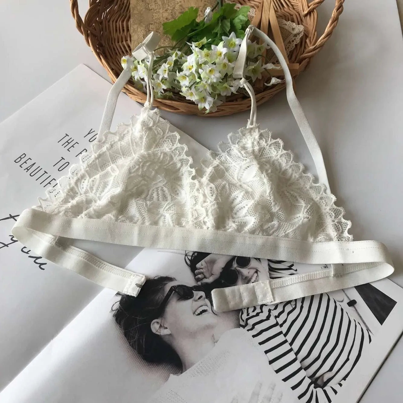 Sutiã Sexy Transparente Bralette Oco