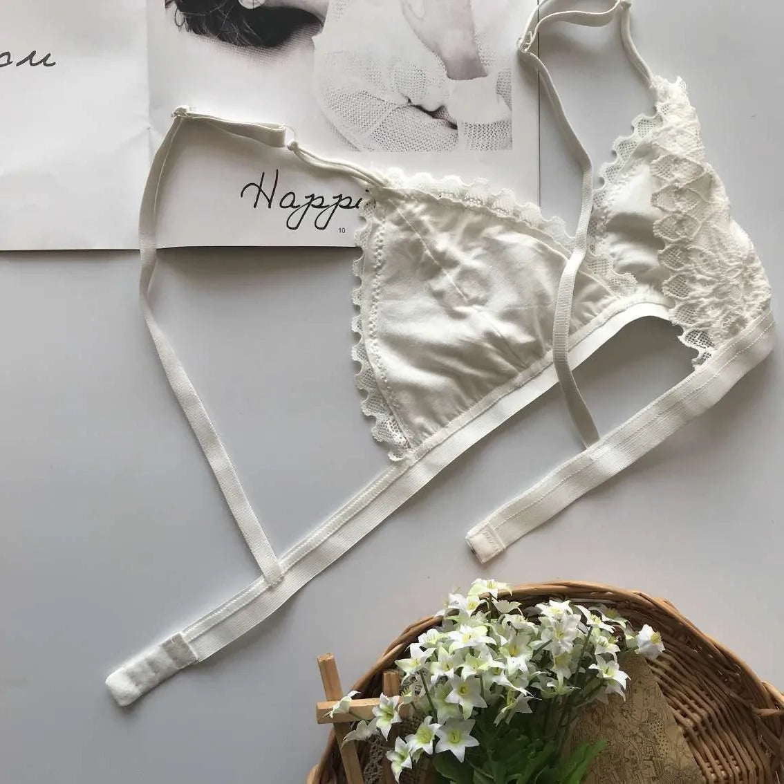 Sutiã Sexy Transparente Bralette Oco