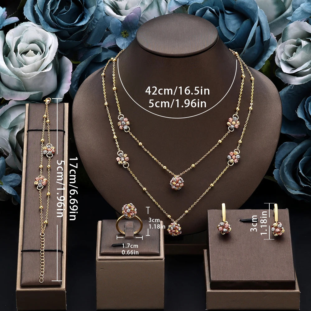 Conjunto de Joias Lux Fashion 4 Peças