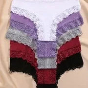Calcinha Sexy de Algodão Floral 5 Peças