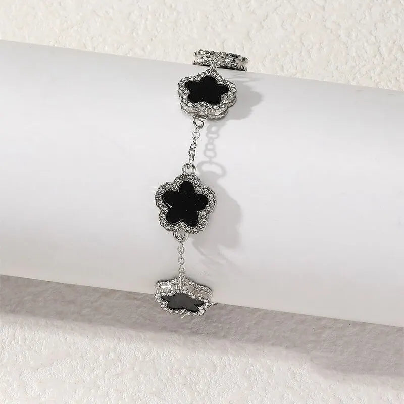 Pulseira Feminina Zircônia Cúbica em Flor