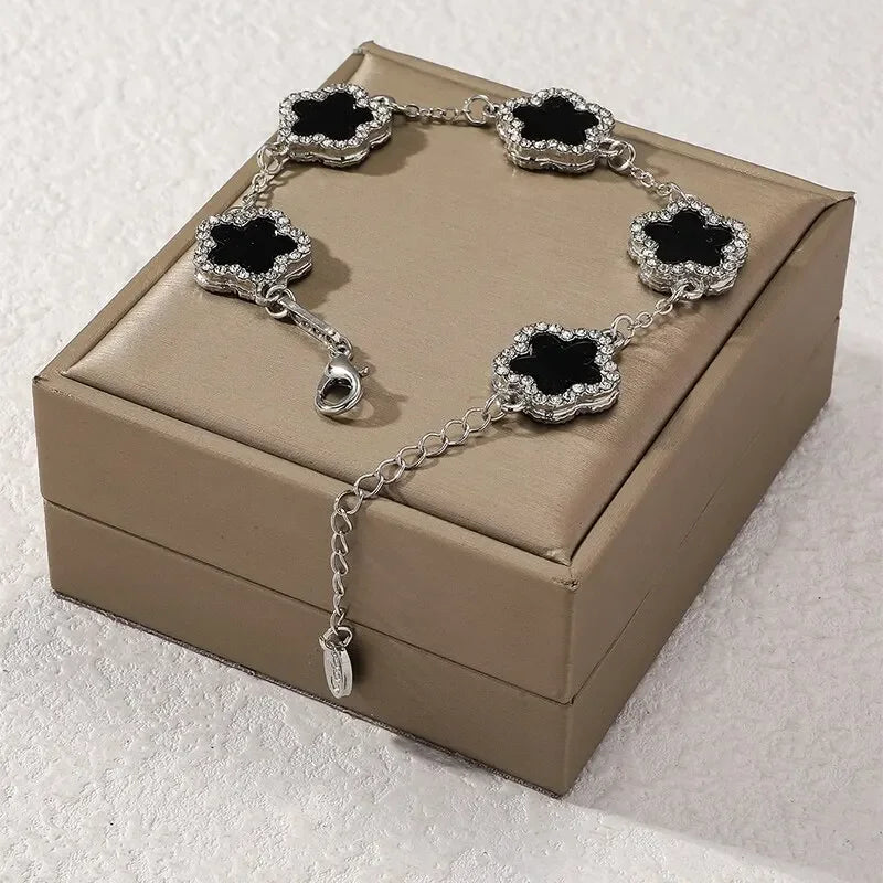 Pulseira Feminina Zircônia Cúbica em Flor