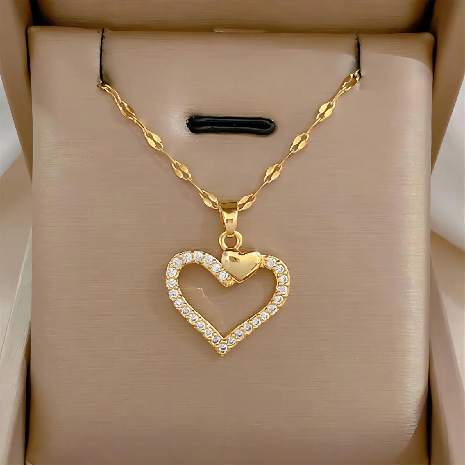 Colar Coração de Zircônia Trendy Love