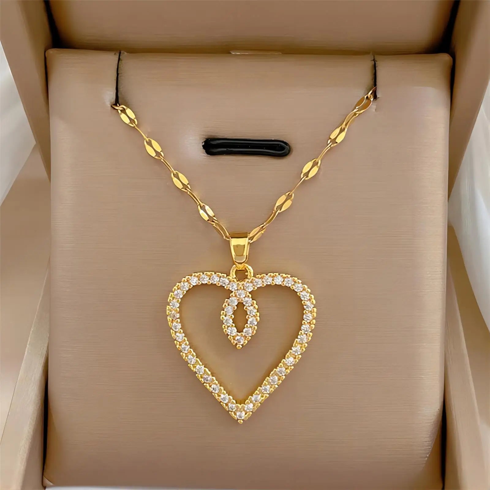 Colar Coração de Zircônia Trendy Love
