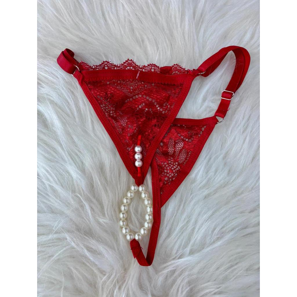 Calcinha Luxo Pérolas Massagem Sensorial