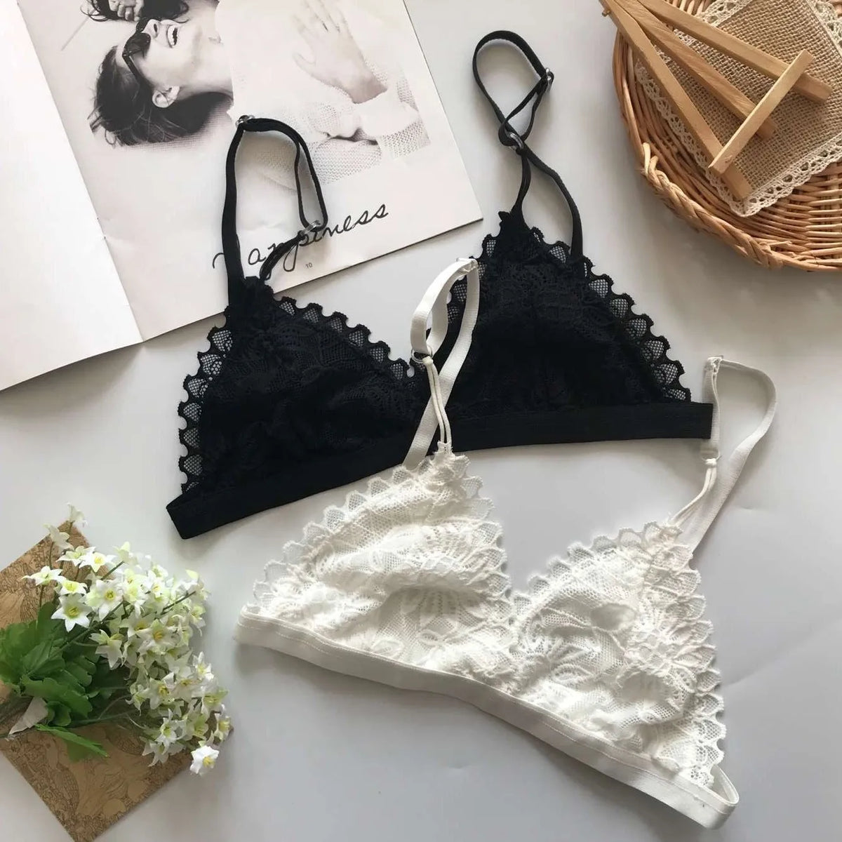 Sutiã Sexy Transparente Bralette Oco