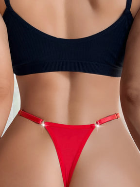 Calcinha Fio Dental Sensual com Tiras Ajustáveis