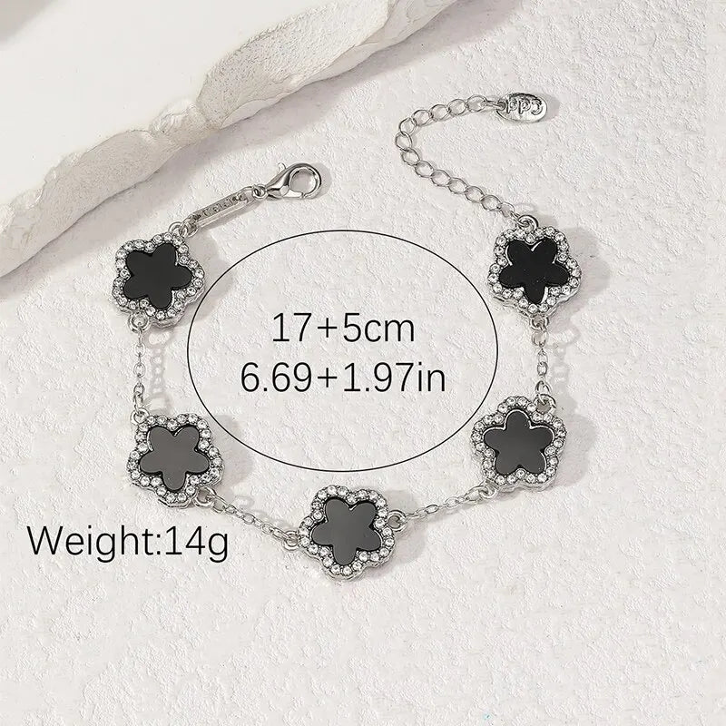 Pulseira Feminina Zircônia Cúbica em Flor