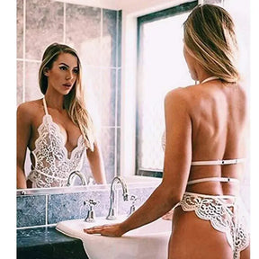 Lingerie sexy erótica quente babydoll renda bodysuit erótico exótico bodysuit lingerie sexy recorte transparente roupa interior teddy