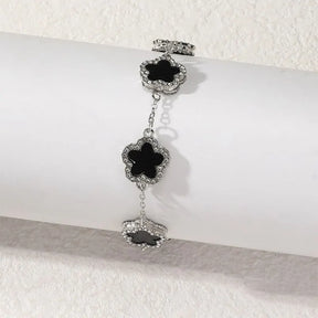 Pulseira Feminina Zircônia Cúbica em Flor