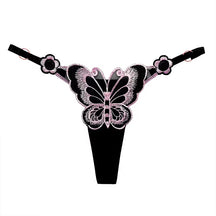 Tanga de Renda Borboleta Fio Dental Ajustável