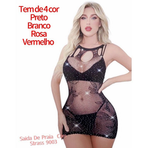 Vestido Lingerie Provocação em Strass