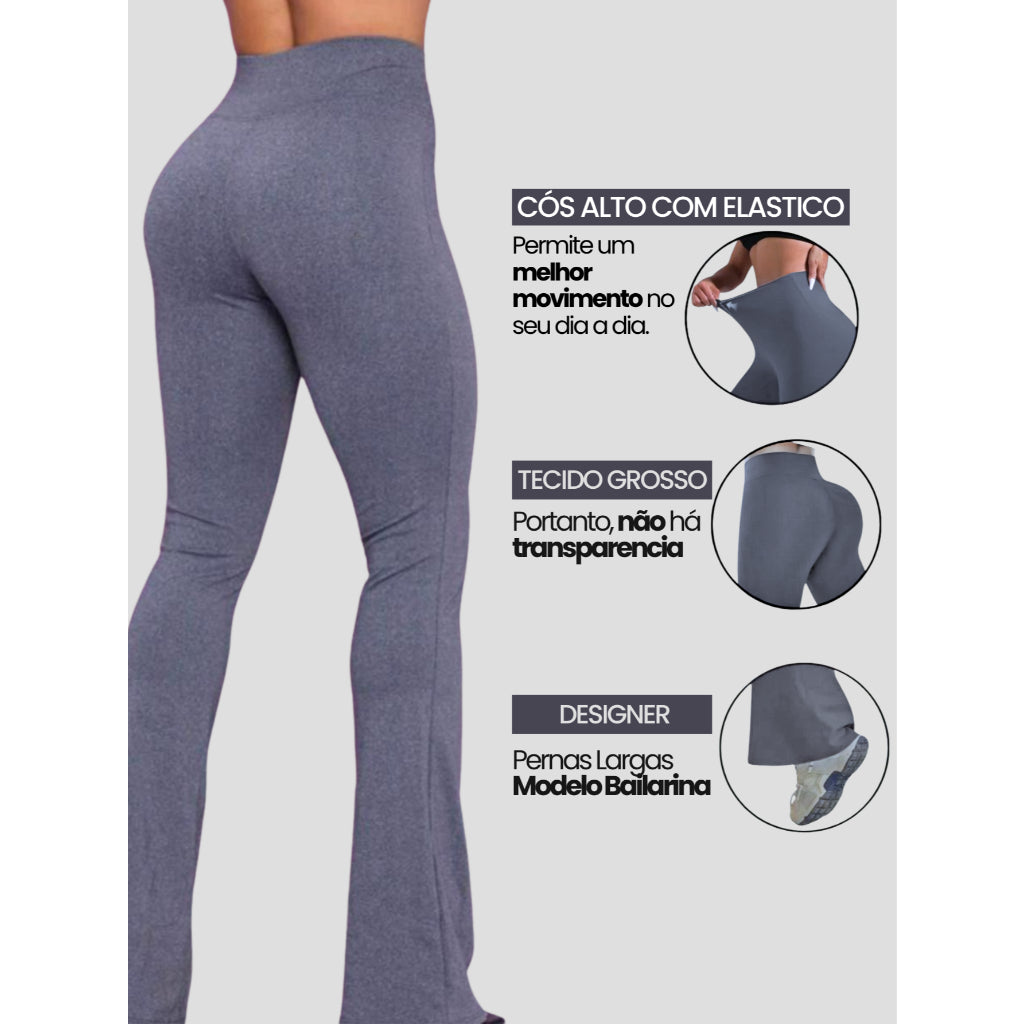 Calça Flare Thermal Shape Zero Transparência