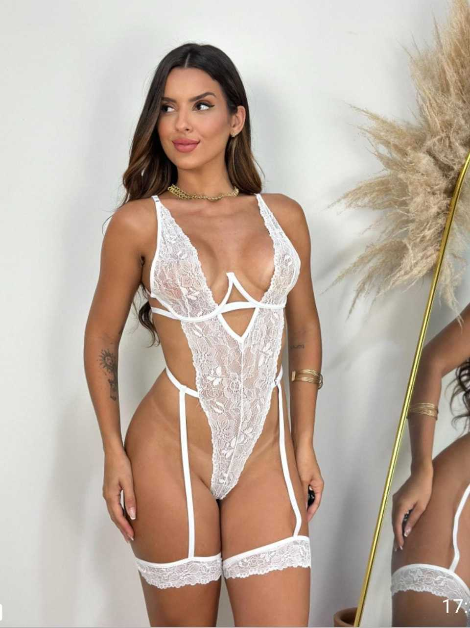 Lingerie Body Renda Poder V