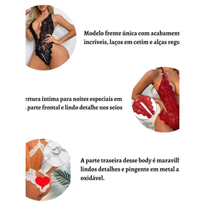 Lingerie Body Amor Provocante com Aberturas