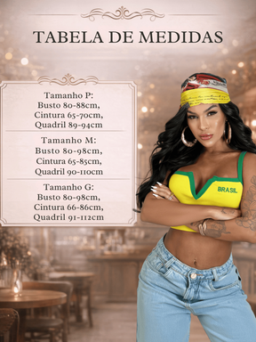 Cropped Decote Perfeito Brasil