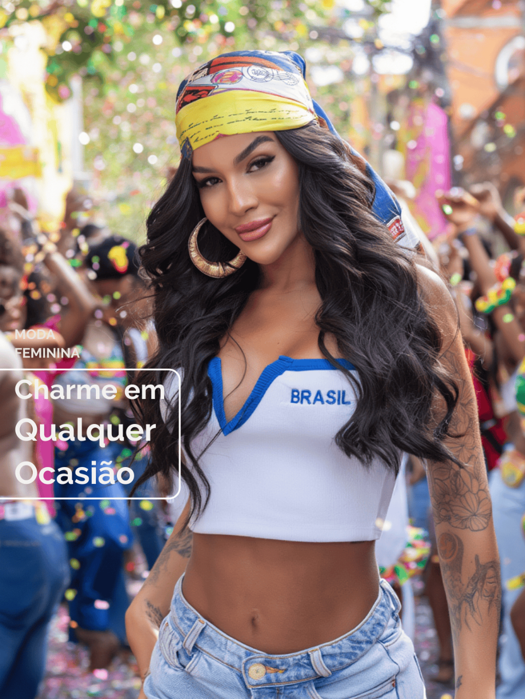 Cropped Decote Perfeito Brasil