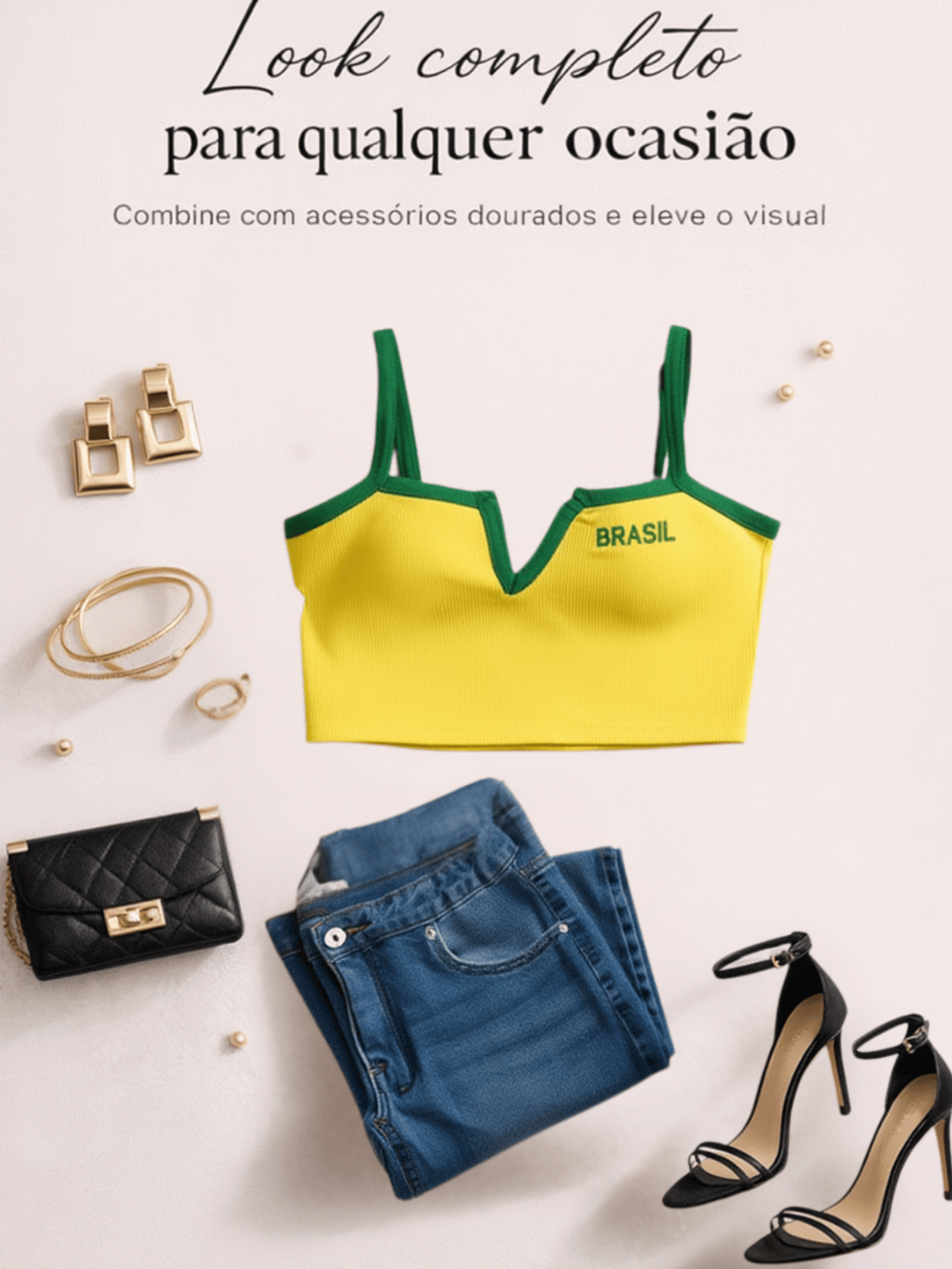 Cropped Decote Perfeito Brasil