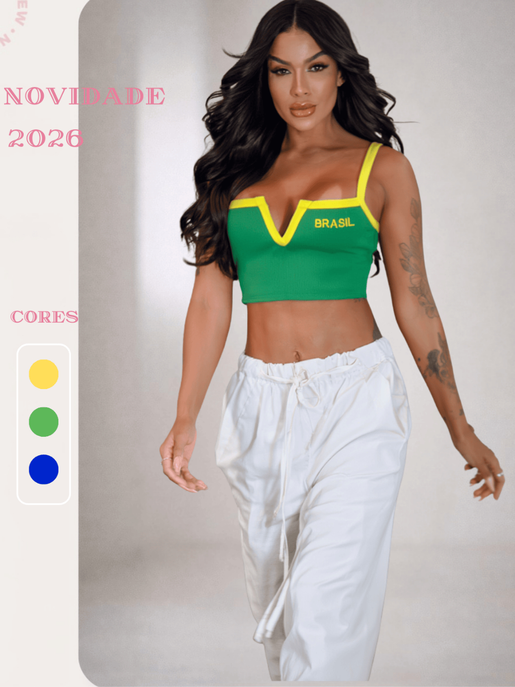 Cropped Decote Perfeito Brasil