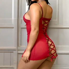 Camisola Fascínio Transparente Trançado