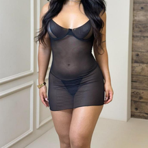 Camisola Fascínio Transparente Trançado