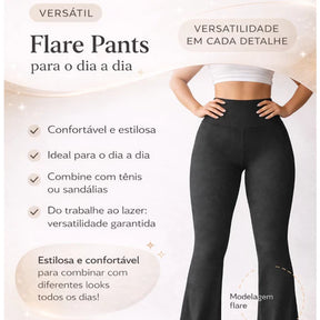 Calça Flare Thermal Shape Zero Transparência
