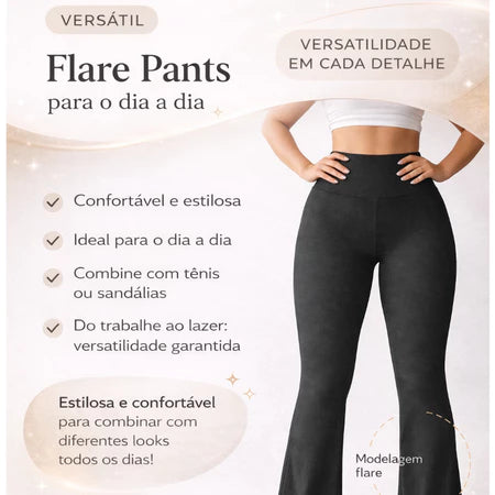 Calça Flare Thermal Shape Zero Transparência