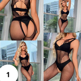 Lingerie Conjunto Espartilho Luxo Intense