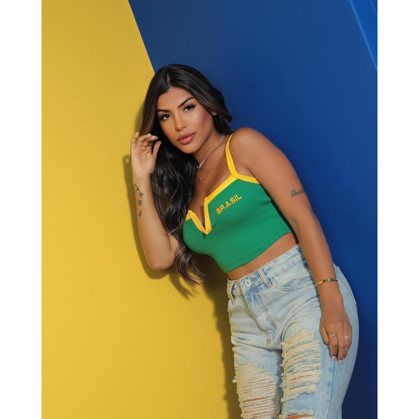 Cropped Decote Perfeito Brasil